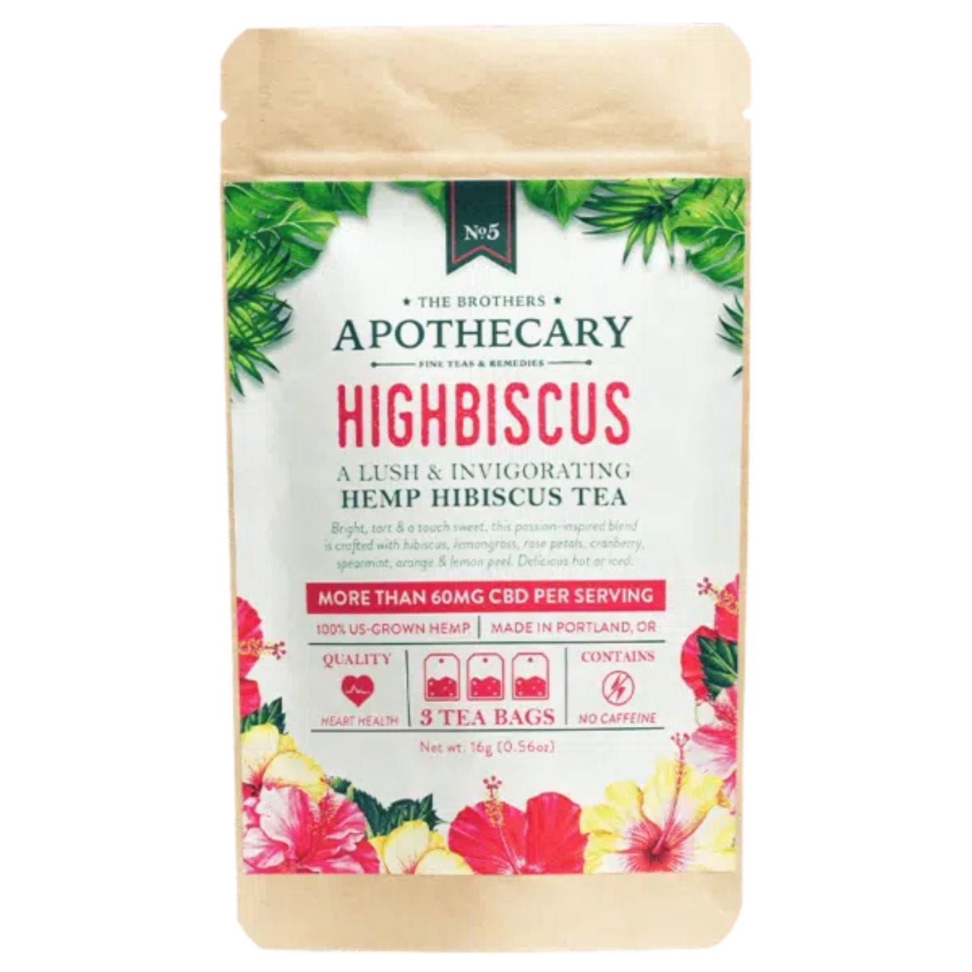 Brother's Apothecary Hibiscus CBD Tea