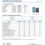 Lab Test Report - Page 1 for Blue Cereal Live Rosin HHC Vape - Full Ingredient Breakdown