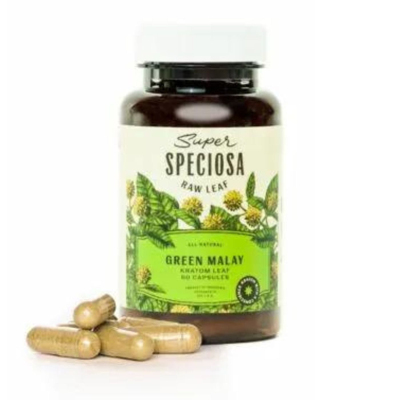 Green Malay Kratom Capsules 60ct