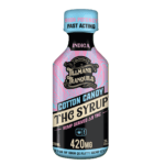 Cotton Candy THC Syrup bottle with sweet cotton candy flavor highlights