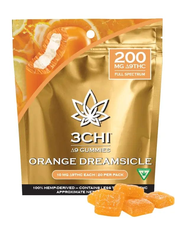 3CHI | Delta-9 THC Gummies - Orange Creamsicle | 200mg - 20ct