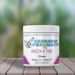 Oreoz 25mg THC Gummies on a table at home, delicious and potent Delta-9 THC edibles for experienced users.