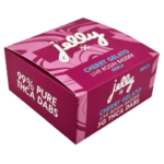 Front of Cherry Gelato THCA Dabs package featuring sleek, modern design with strain-inspired artwork