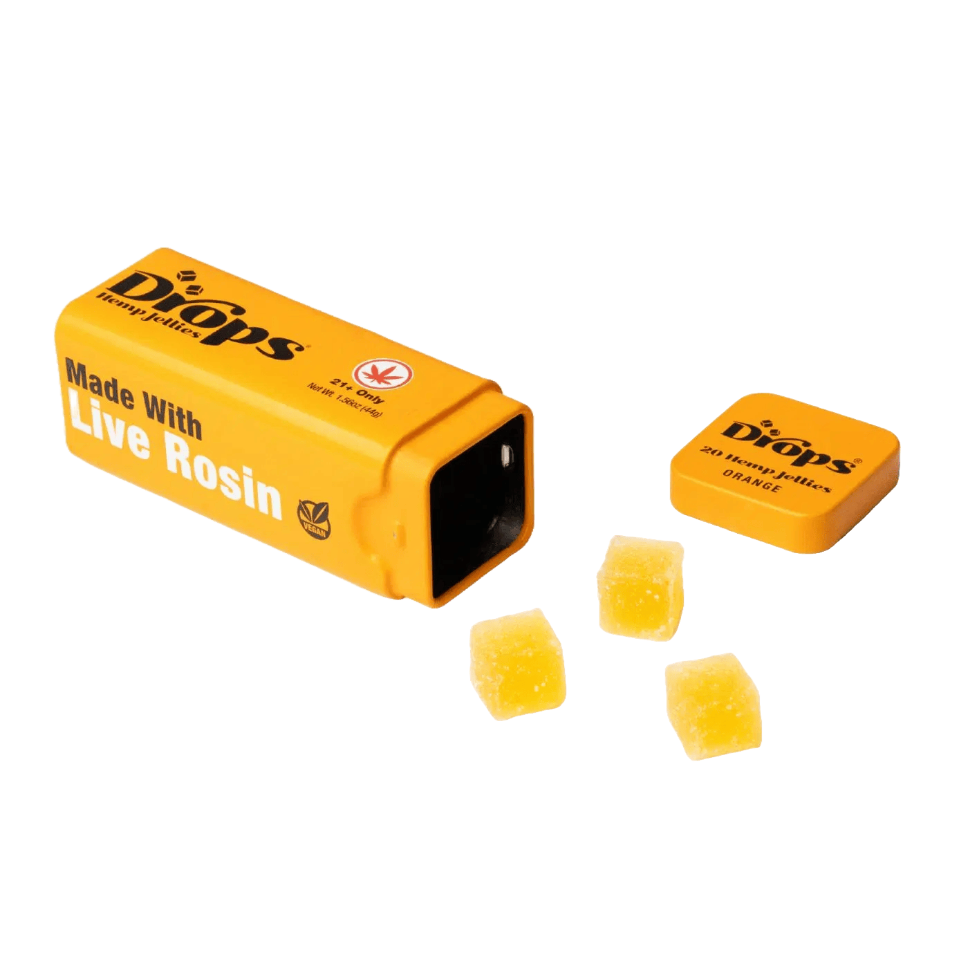Creative Orange Drops Live Rosin THC Gummies